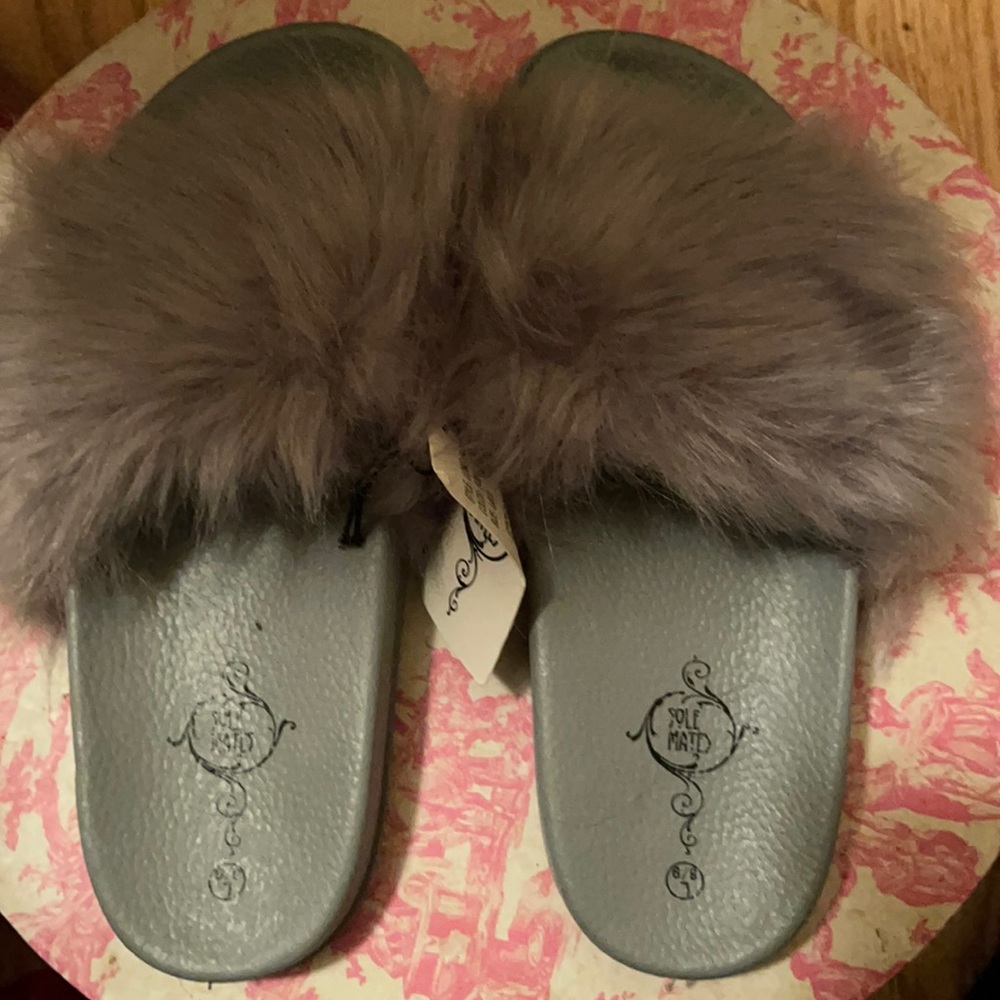 furry slippers